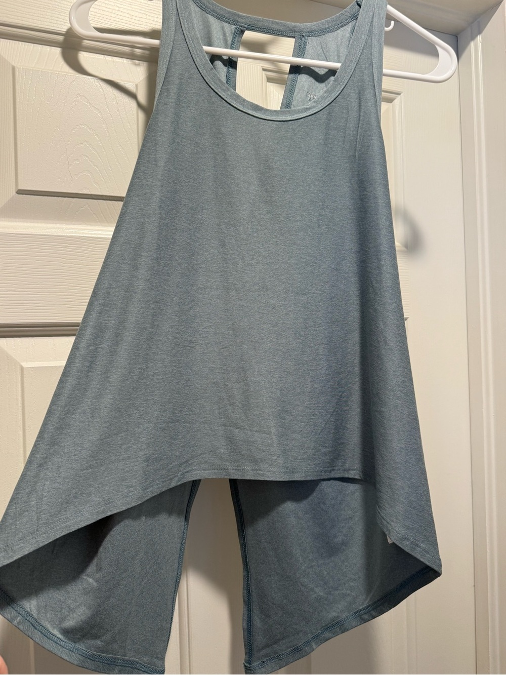 Old Navy Dusty Blue High-Low Racerback Tank